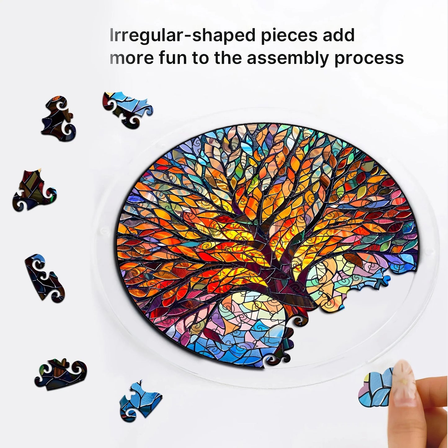 Acrylic Jigsaw Puzzle Suncatcher 80 Pieces