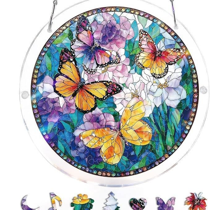 Acrylic Jigsaw Puzzle Suncatcher 80 Pieces
