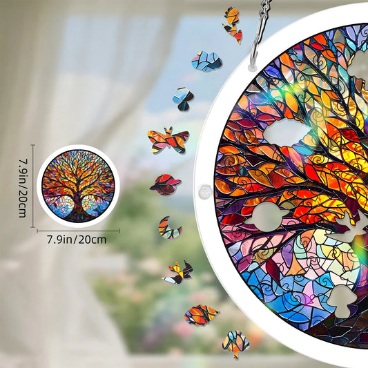 Acrylic Jigsaw Puzzle Suncatcher 80 Pieces