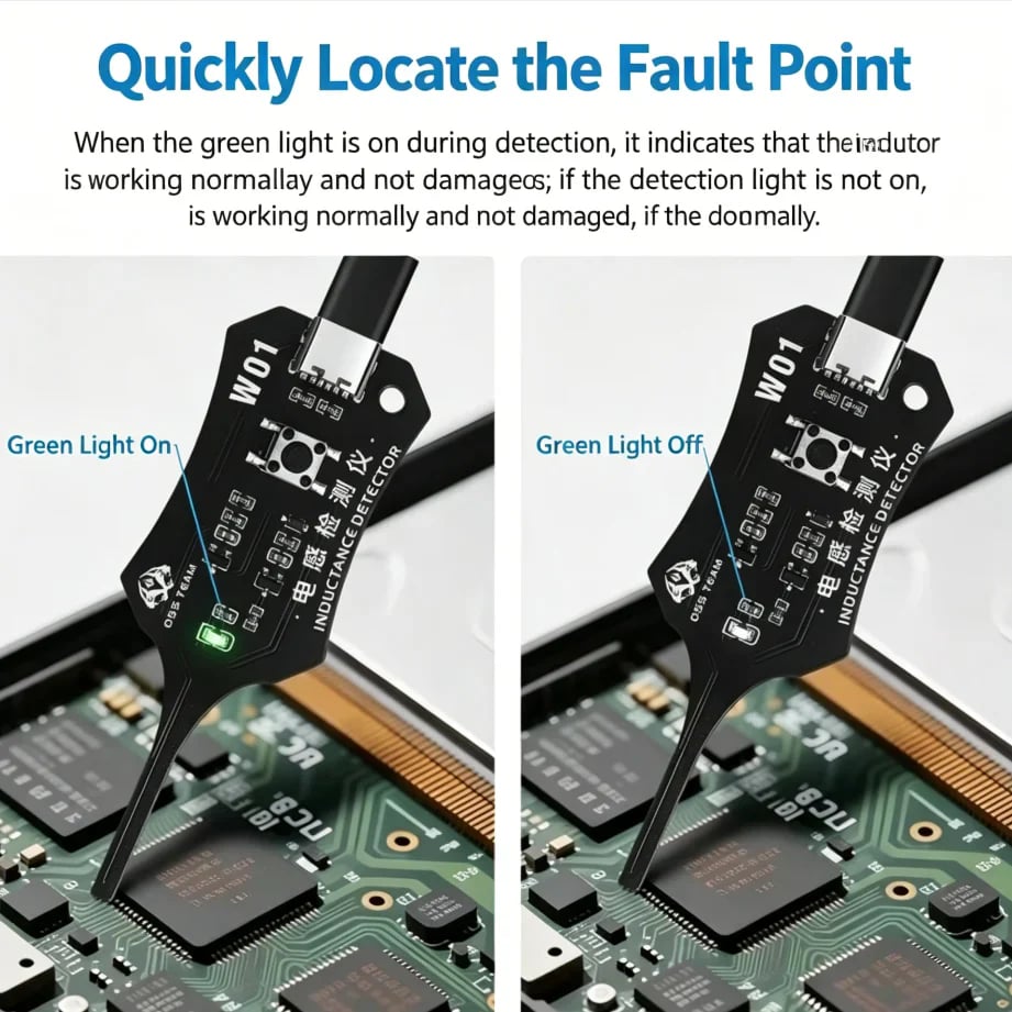 🔥LAST DAY BUY 2 GET 1 FREE🔥 In-Circuit Inductor Tester – One-button simplicity, clear indicator. Non-contact, rapid diagnosis. 📟🕊️