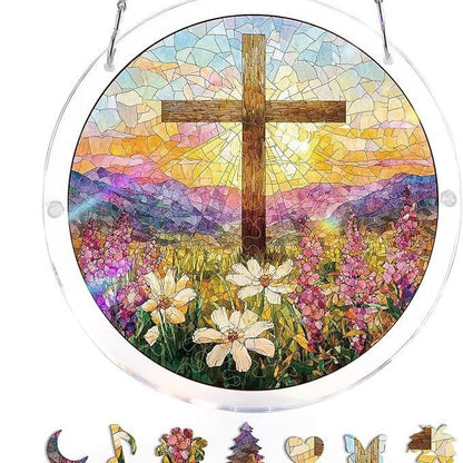 Acrylic Jigsaw Puzzle Suncatcher 80 Pieces
