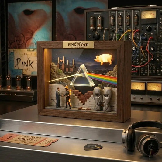 Pink Floyd 60th Anniversary Diorama Lightbox Frame💋