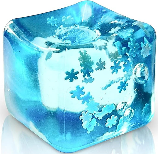 🔥Hot Sale 50% OFF🔥Snowflake Ice Cube Stress Ball - Soft Sensory Fidget Toy for Anxiety Relief, Cool Gel Squeeze Toy for Kids & Adults, Ideal for Office Desk, Study Focus & ADHD, Winter Theme Calm Down Tool