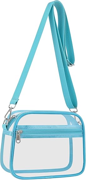 🔥Hot Sale 10% OFF🔥Stadium Approved Clear Crossbody Bag - Transparent Shoulder Purse with Adjustable Strap for Concerts, Festivals & Sports Events, NFL & NCAA Compliant TPU Messenger Bag for Women & Men