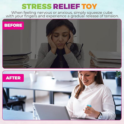 🔥Hot Sale 50% OFF🔥Snowflake Ice Cube Stress Ball - Soft Sensory Fidget Toy for Anxiety Relief, Cool Gel Squeeze Toy for Kids & Adults, Ideal for Office Desk, Study Focus & ADHD, Winter Theme Calm Down Tool