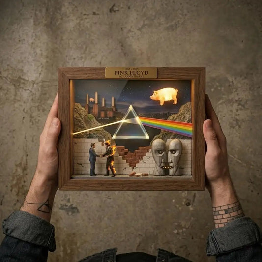 Pink Floyd 60th Anniversary Diorama Lightbox Frame💋