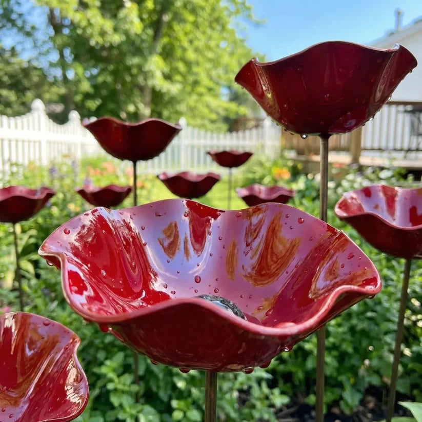💖🎁2026 Mother's Day Gifts 50% Off--🎁Handmade Metal Flower Garden Stake🐦