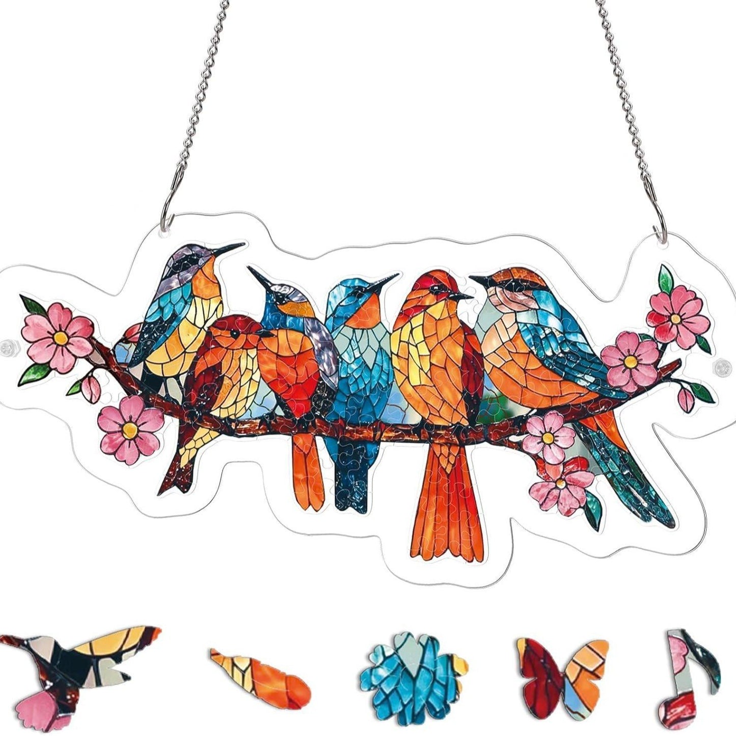 Acrylic Jigsaw Puzzle Suncatcher 80 Pieces