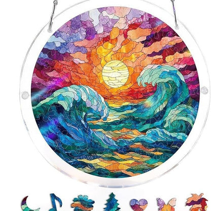 Acrylic Jigsaw Puzzle Suncatcher 80 Pieces